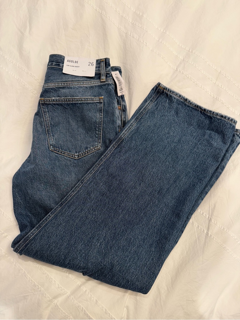 Agolde Blue Wide Leg Flare Jeans